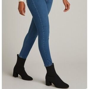 Everlane Black Glove‎ Boot Block Heel Ankle Boots Square Toe Size 9.5